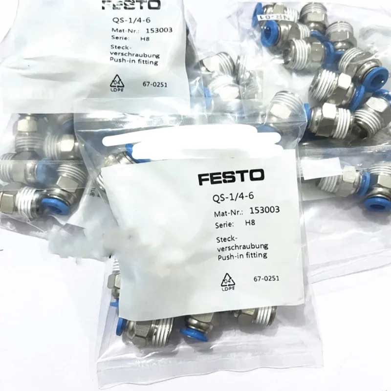 Đầu Nối Ren Ngoài Festo QS-3/8-8