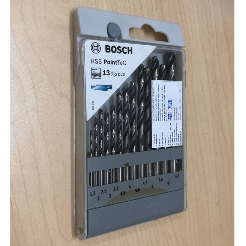 Bộ 13 Mũi Khoan Sắt Bosch, 1.5-6.5mm