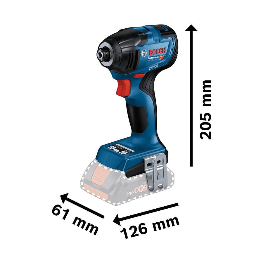 Máy Siết Bulong Pin Bosch GDR 18V-200 C