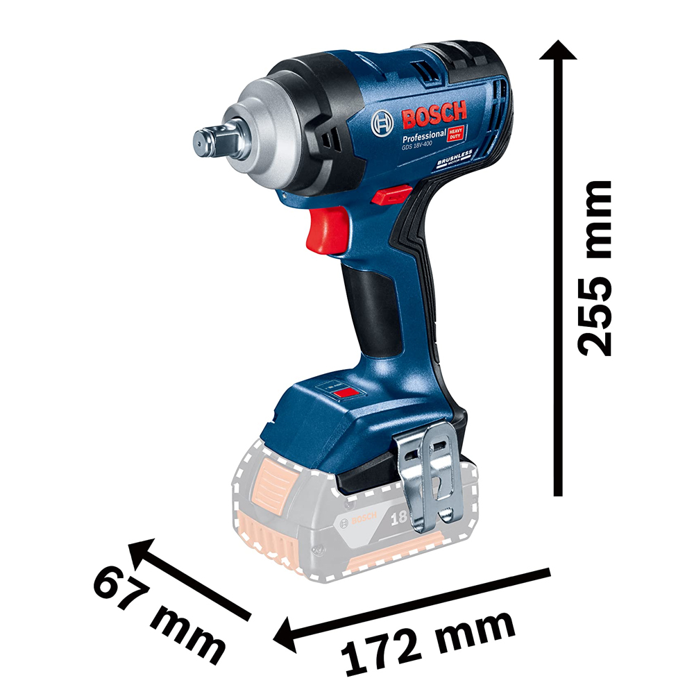 Máy Siết Bulong Pin Bosch GDS 18V-400