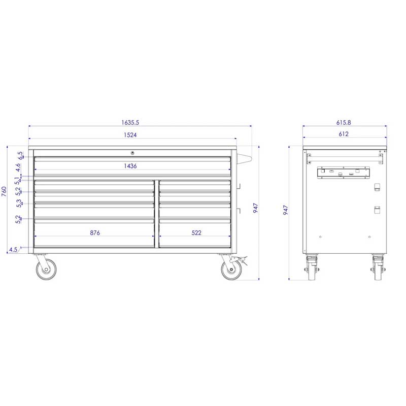Tủ Dụng Cụ CSPS VNTC15209BB1M