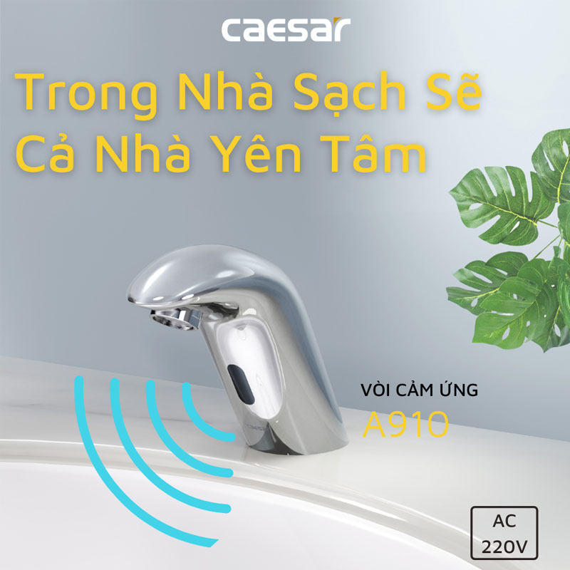 Vòi Cảm Ứng Lavabo Caesar A910