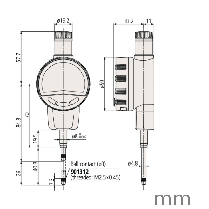 Đồng Hồ So Điện Tử Mitutoyo 543-471B