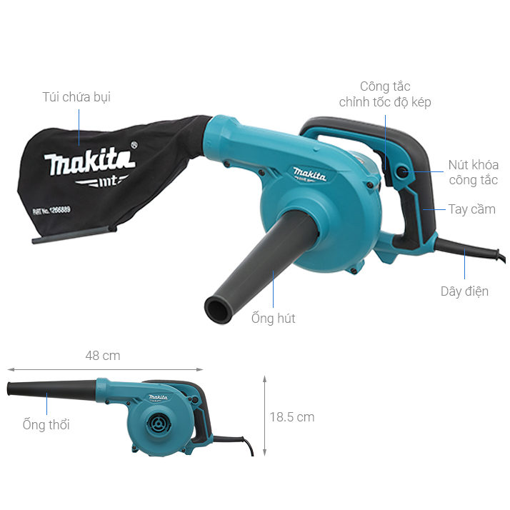 Máy Thổi Bụi 600W Makita M4001B