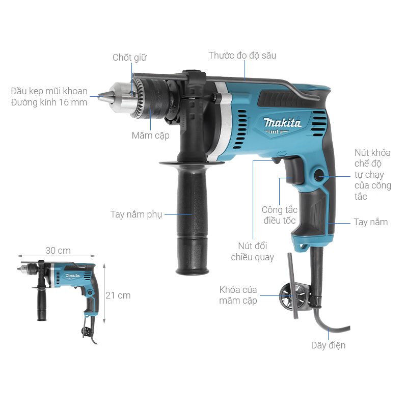 Máy Khoan Búa Makita M8100B - 710W