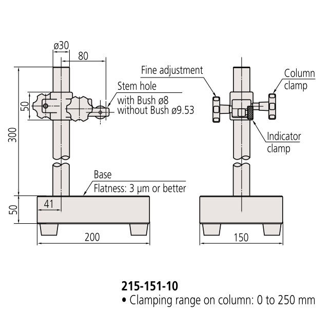 Đế Gá Đồng Hồ So Mitutoyo 215-151-10