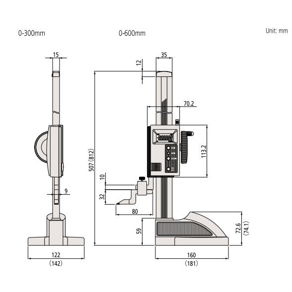 Thước Đo Cao Điện Tử Mitutoyo 570-313