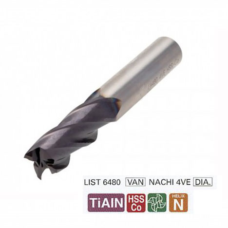 Mũi Phay 10mm 4me Nachi List 6480