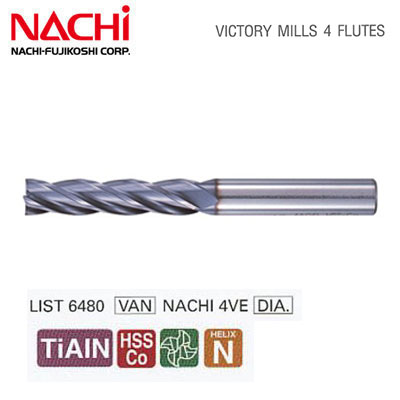 Mũi Phay 10mm 4me Nachi List 6480