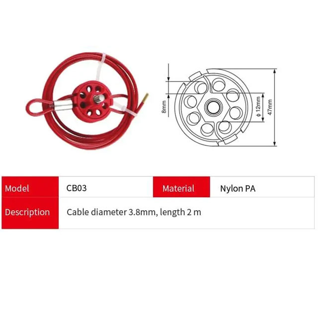 Khóa Cáp Lockey Cable Lockout CB03