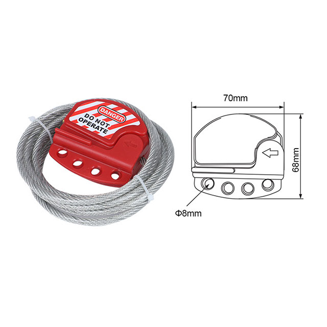 Khóa Cáp Lockey Cable Lockout CB01-4