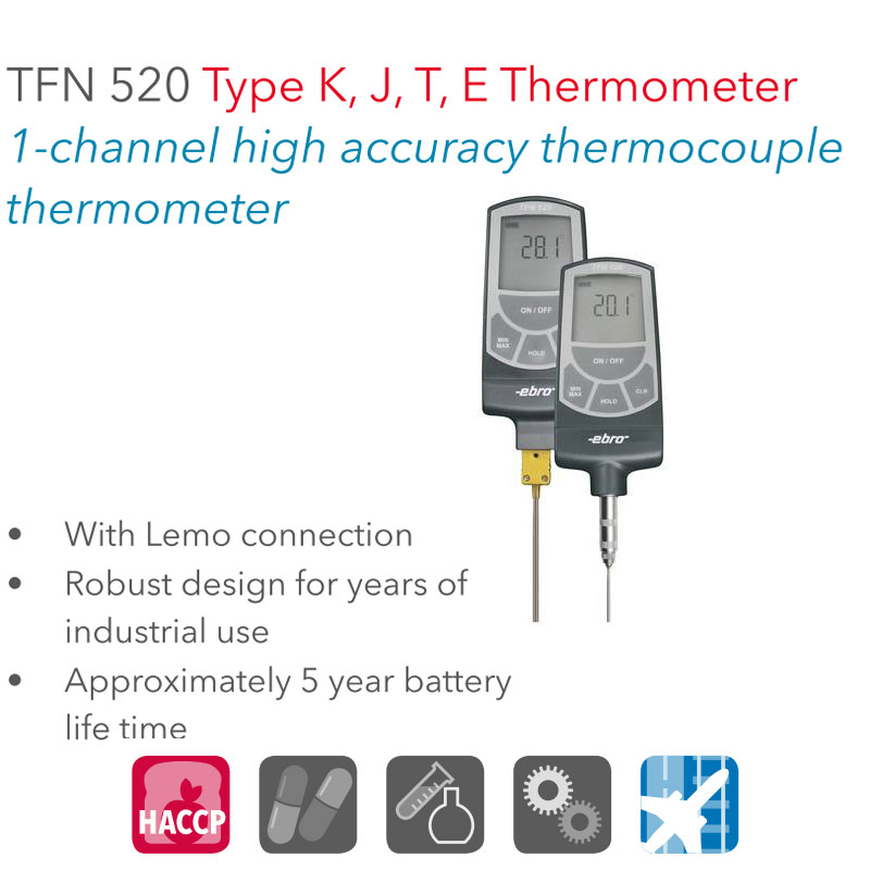 Máy Đo Nhiệt Độ Ebro TFN 520