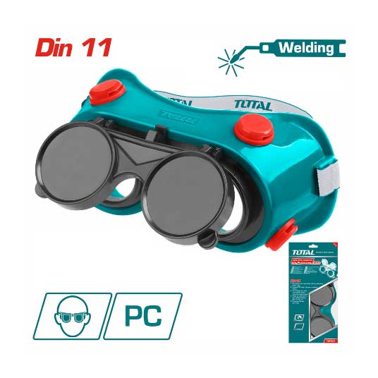 Kính Hàn 2 Lớp Trắng Đen Total TSP303