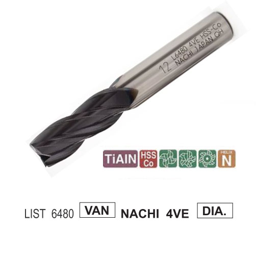 Mũi Phay 2.5mm 4me Nachi List 6480