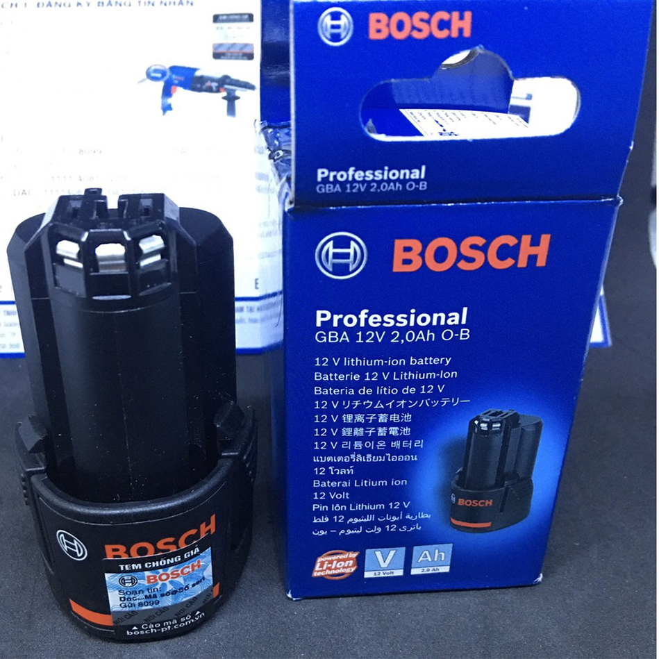 Pin 12V 2.0Ah Bosch 1600A00F6X