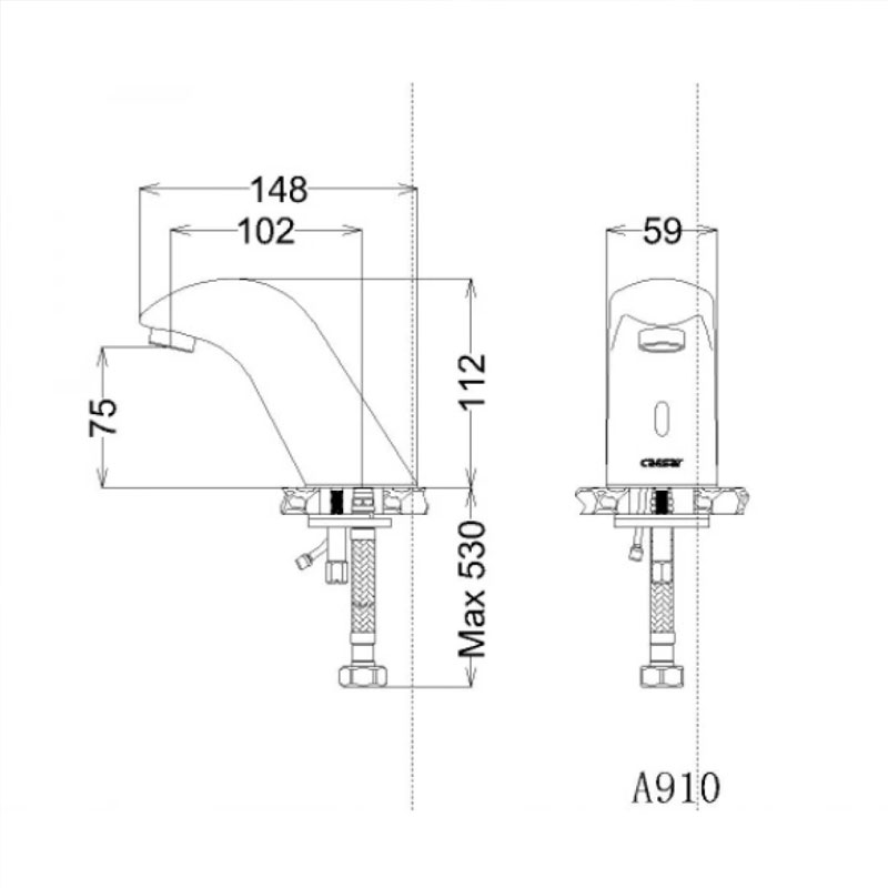 Vòi Cảm Ứng Lavabo Caesar A910
