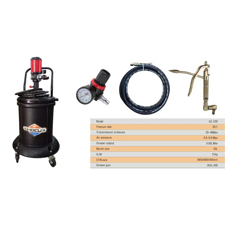Máy Bơm Mỡ Khí Nén Kocu GZ-200