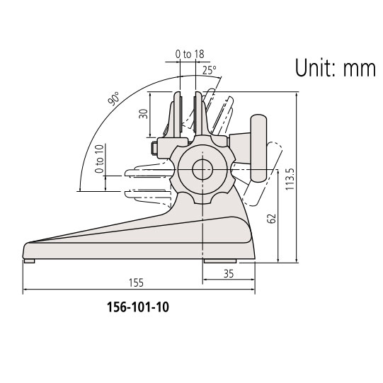 Đế Gá Panme Mitutoyo 156-101-10