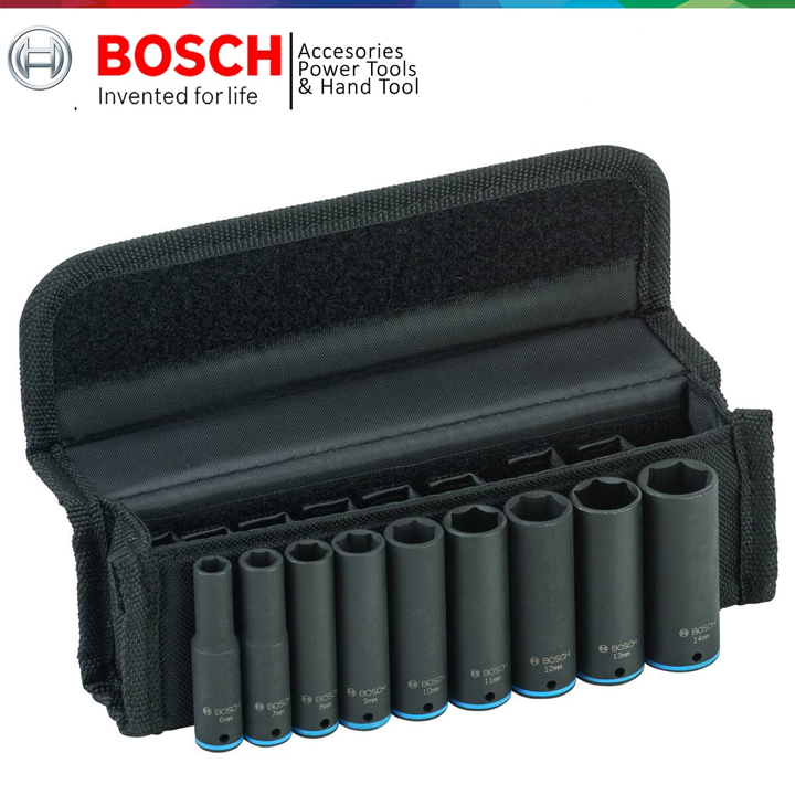 Bộ 9 Đầu Tuýp 1/4” Bosch 2608551097