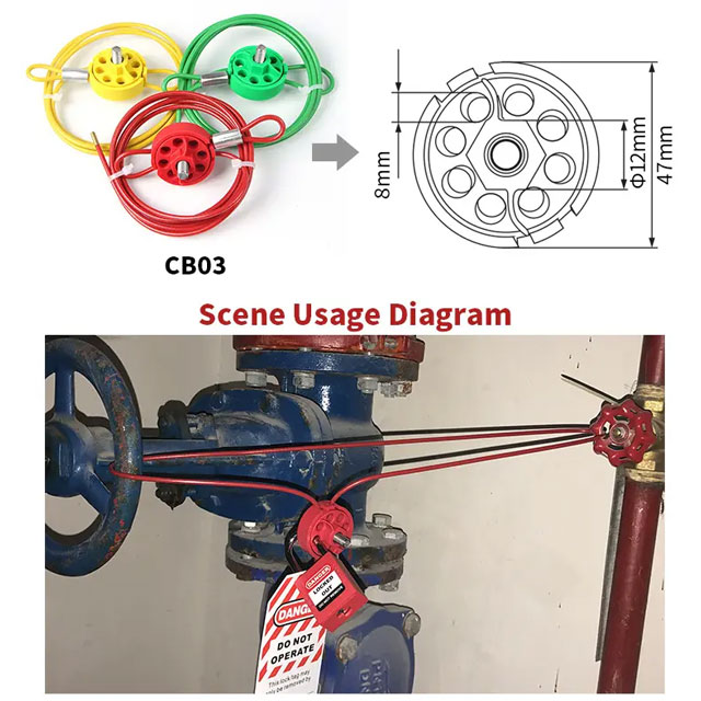 Khóa Cáp Lockey Cable Lockout CB03