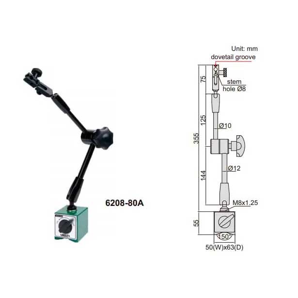 Đế Từ Tính Insize 6208-80A