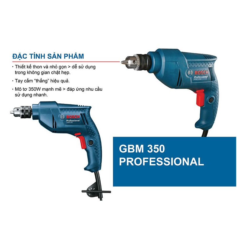 Máy Khoan Sắt Bosch GBM 350