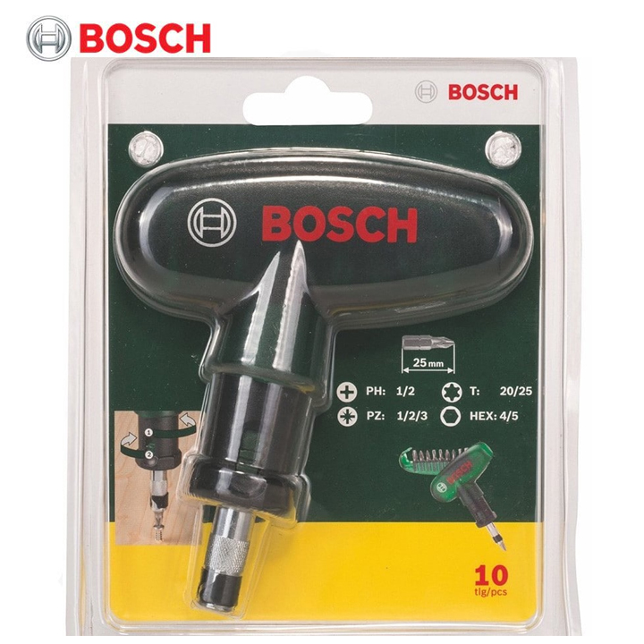 Bộ Mũi Vặn Vít Cầm Tay 10 món Bosch