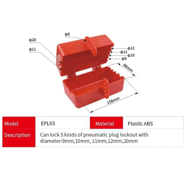 Khóa Phích Cắm Điện Lockey EPL03