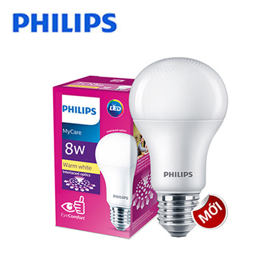 Bóng LED bulb MyCare Philips 8W E27