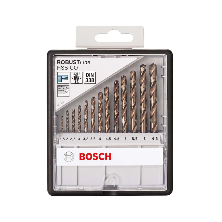 Bộ Mũi Khoan Inox HSS-Co Bosch