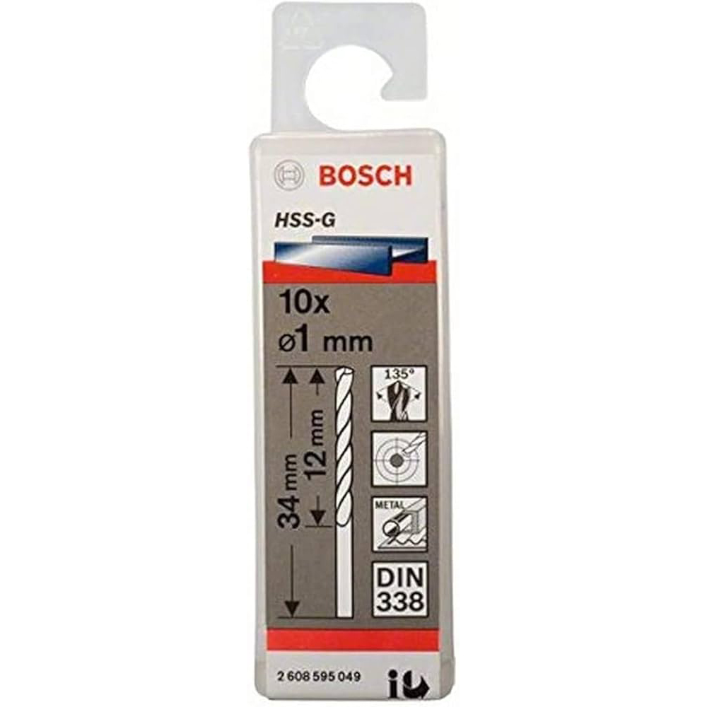 Bộ 10 Mũi Khoan Sắt 1mm Bosch