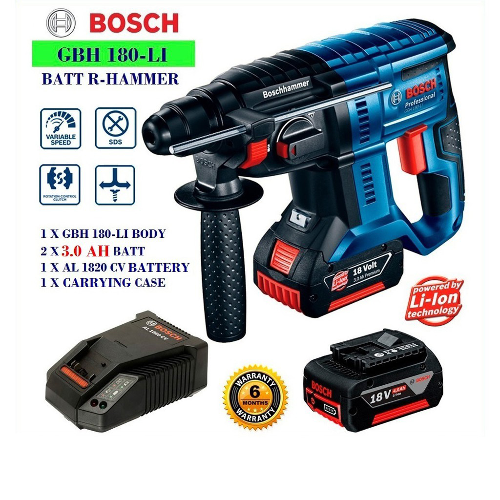 Máy khoan dùng pin Bosch GBH 180-LI
