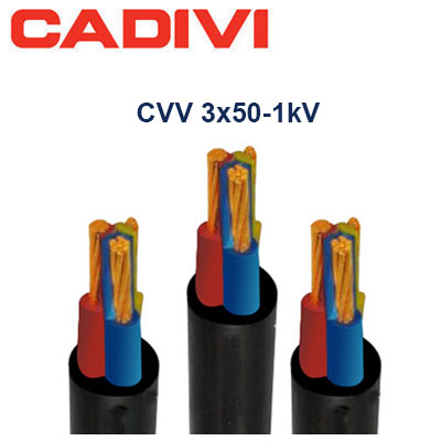 Dây Cáp Điện Cadivi CVV-3x50 - 0,6/1 KV