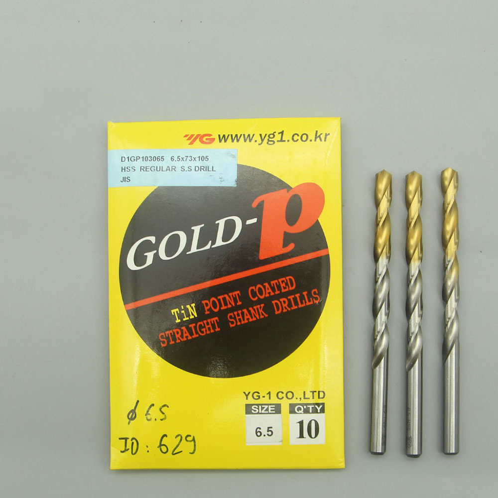 Shank Drills Gold-P Coated D1GP103