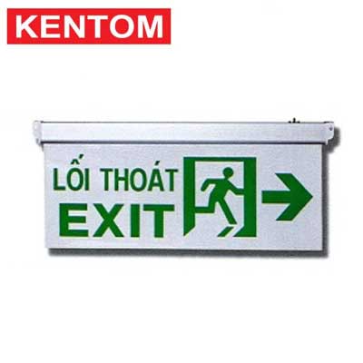 Đèn exit thoát hiểm 2 mặt Kentom KT-700