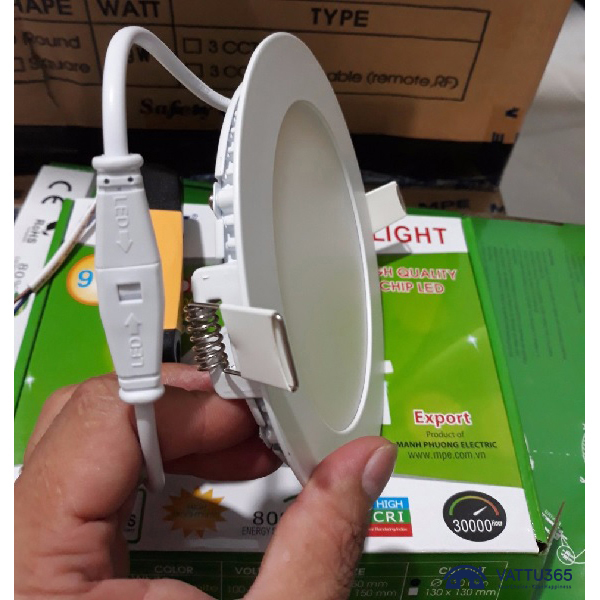 Đèn LED âm trần tròn MPE 9W RP-9N