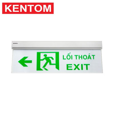 Đèn exit thoát hiểm 1 mặt Kentom KT-650