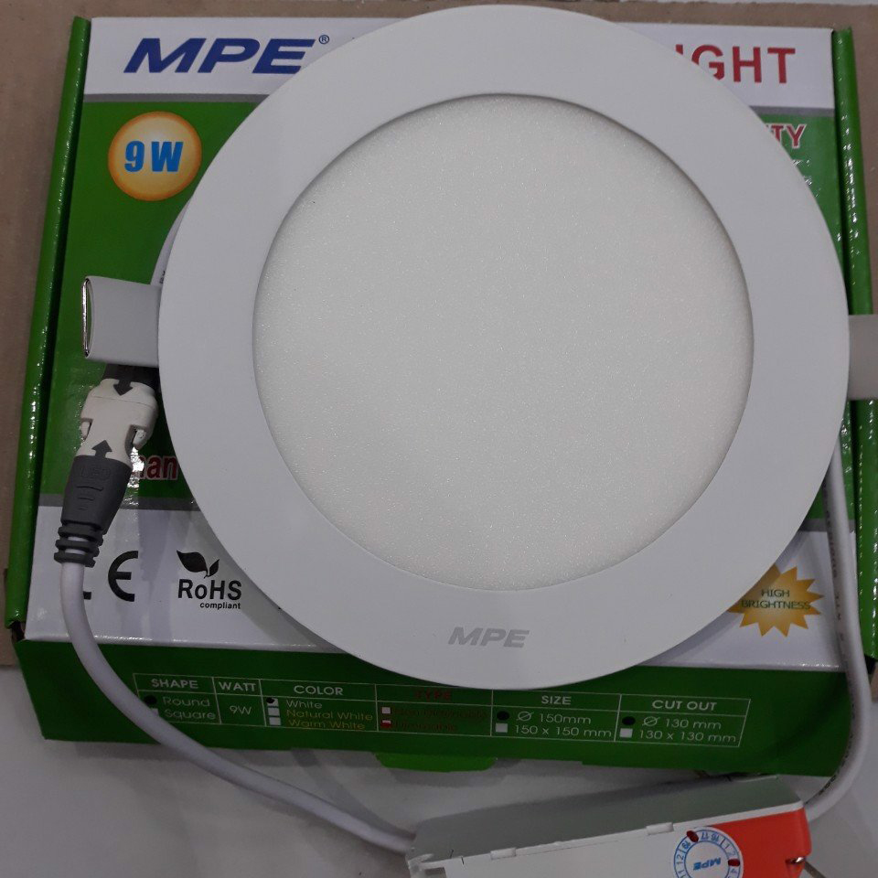 Đèn LED âm trần tròn MPE 9W RP-9N