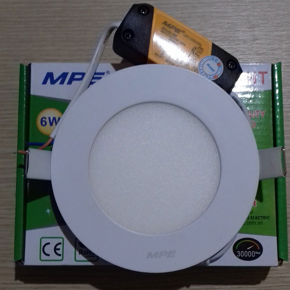 Đèn LED âm trần tròn MPE 6W RP-6T