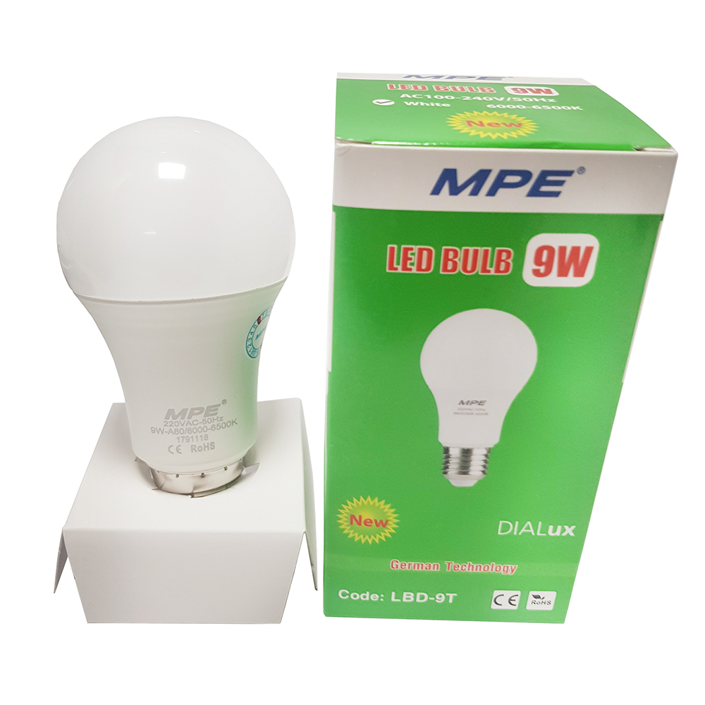 Bóng đèn LED bulb MPE 9W LBA-9V