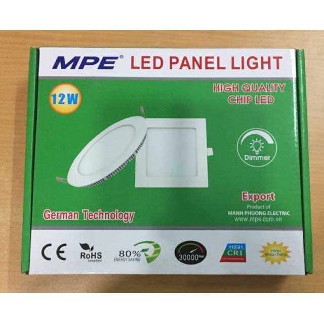 Đèn Led Panel MPE 12W RPL12/3C-RC