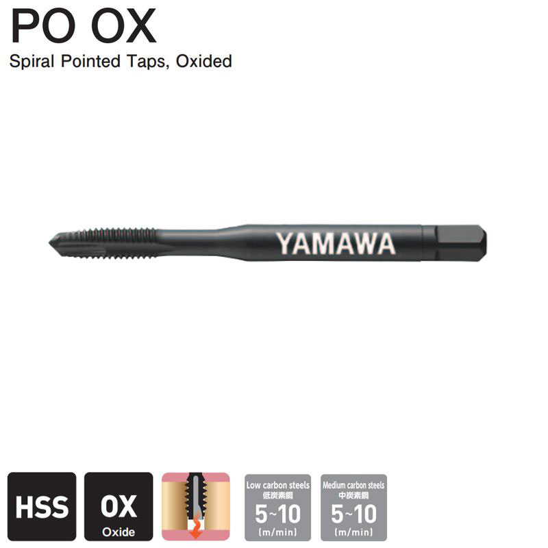 Spiral Pointed Taps Yamawa PO OX M3