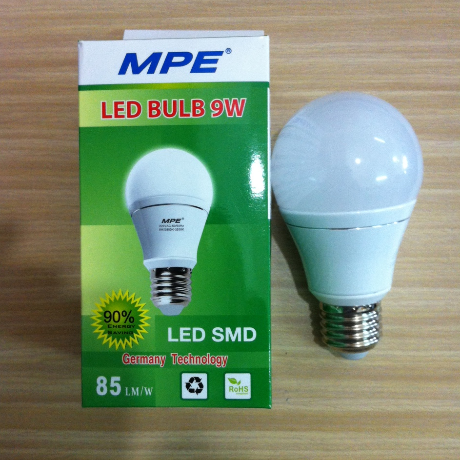 Bóng đèn LED bulb MPE 9W LBA-9V
