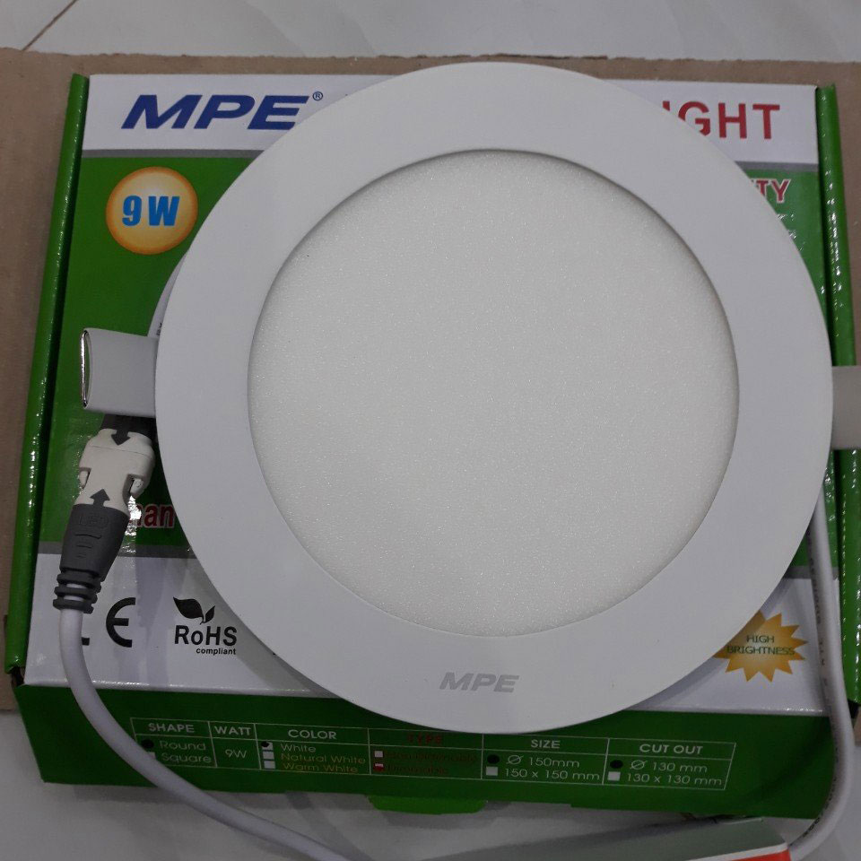 Đèn LED âm trần tròn MPE 9W RP-9V