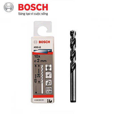 Mũi Khoan Sắt D2.0 Bosch 2608595051