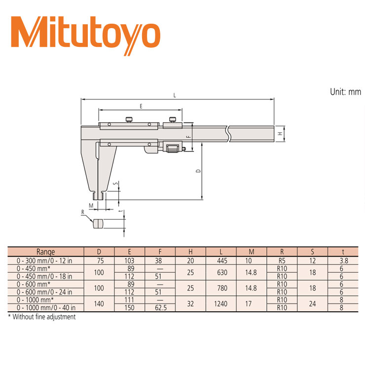 Thước Kẹp Cơ Khí Mitutoyo 160-151