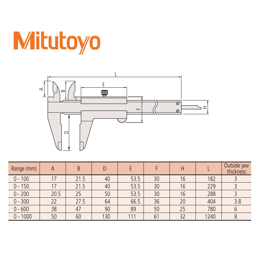 Thước Kẹp Cơ Khí Mitutoyo 530-109