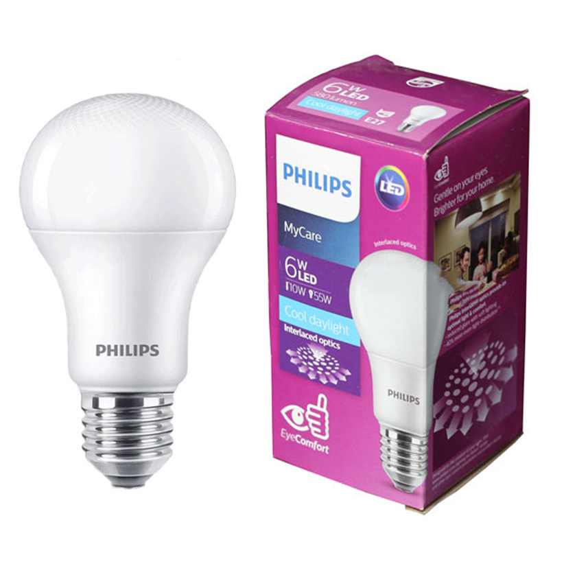Bóng LED bulb MyCare Philips 6W E27