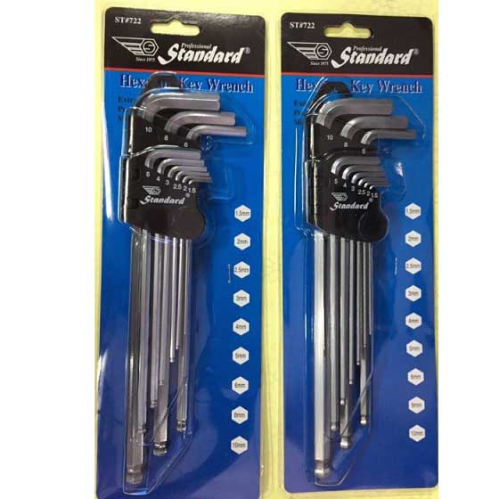 Bộ Lục Giác Bi 9 Chi Tiết Standard ST722
