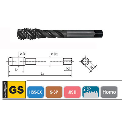 Taro Hệ Inch YG Oxid Đen 1/2x13UNC